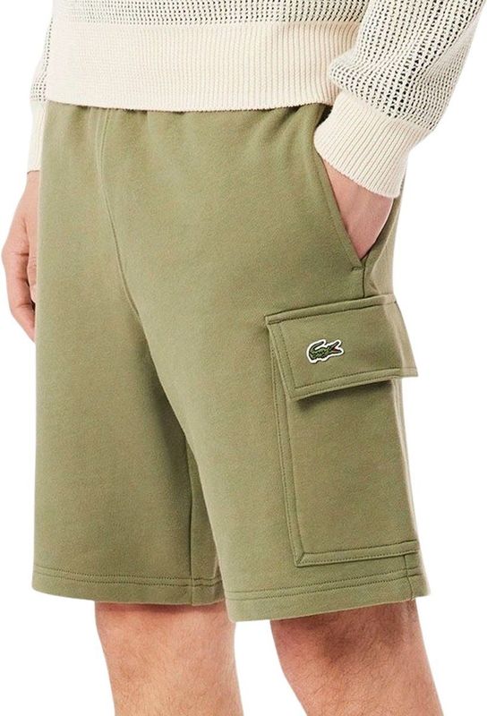 Lacoste - GH9743 - Korte Broek - Khaki - Regular Fit - 100% Biologisch Katoen