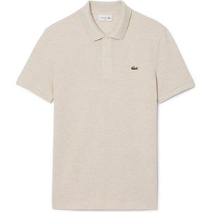 Lacoste - Slim Fit Poloshirt - Grijs Beige - Katoen