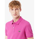 Lacoste Slim Fit polo, malva fuchsia roze