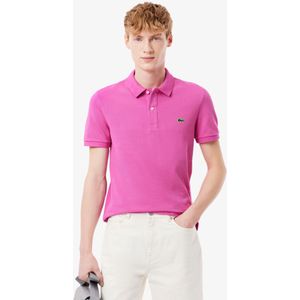 Lacoste Slim Fit polo, malva fuchsia roze