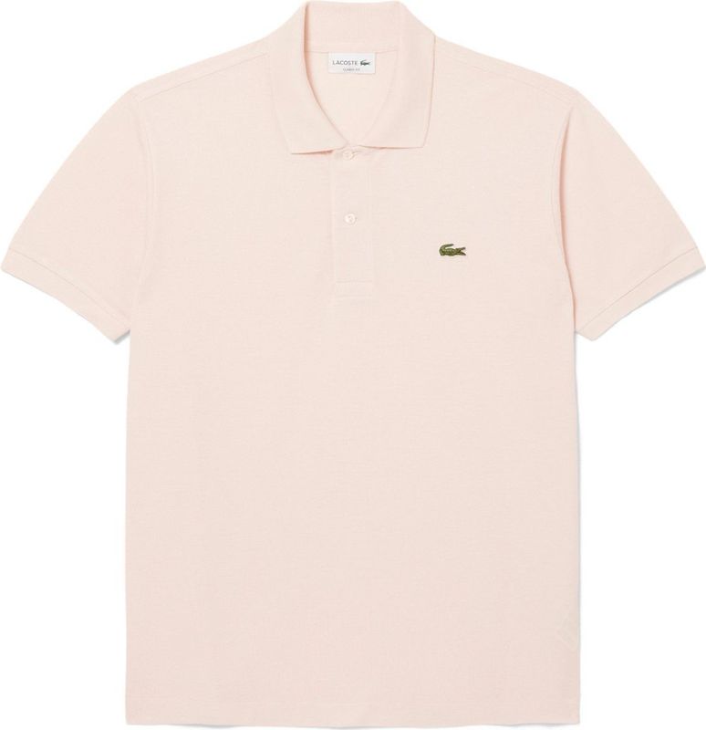 Lacoste Classic Fit polo, licht zalmroze