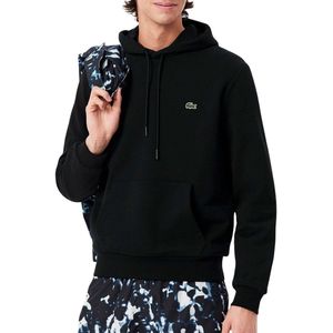 Lacoste - Hoodie - Groen - Biologisch Katoen - Kangoeroezak