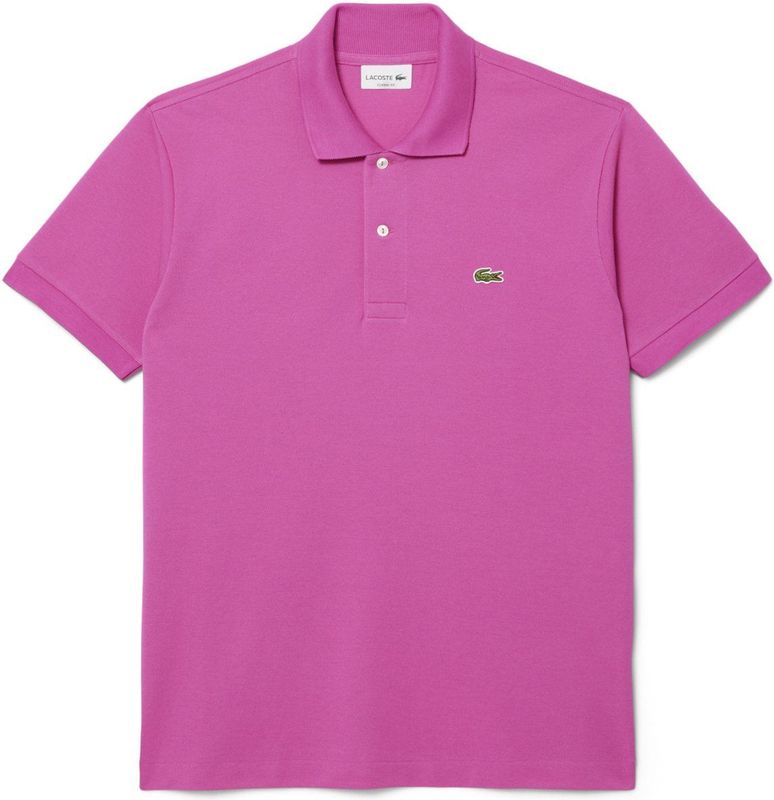 Lacoste - Polo Shirt - Roze - Katoen - Korte Mouwen