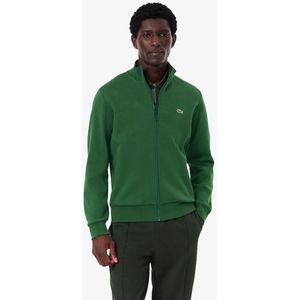 Lacoste - Hoge Hals Rits Sweater - Groen - Katoen
