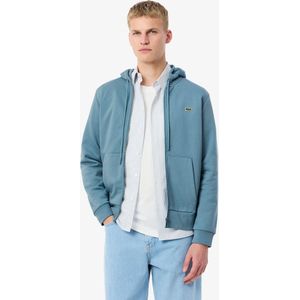 Heren Lacoste Zip Up Fleece Hoodie in Blauw