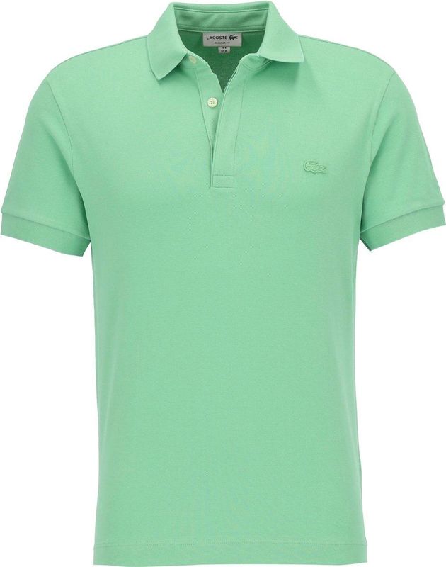 Lacoste - Paris Stretch Pique Polo - Limoen Groen - Stretch Mini-Pique