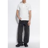 LACOSTE - Poloshirt - Wit - Slanke Pasvorm - Knoopsluiting
