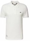 LACOSTE - Poloshirt - Wit - Slanke Pasvorm - Knoopsluiting
