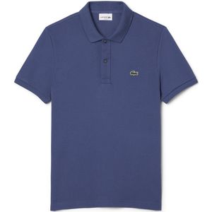 Lacoste - Poloshirt Pique - T-shirt - Donkerblauw - 100% Katoen, Slim-Fit