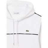 Lacoste - Hoodie met Bies - Wit - Katoen