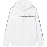 Lacoste - Hoodie met Bies - Wit - Katoen