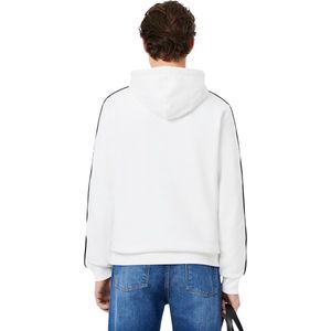 Lacoste - Hoodie met Bies - Wit - Katoen
