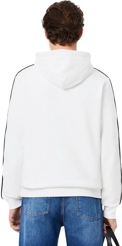 Lacoste - Hoodie met Bies - Wit - Katoen