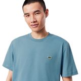 Lacoste - O-hals Shirt - Blauw - Heren - Korte Mouwen - Crocodile Logo