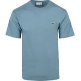 Lacoste - O-hals Shirt - Blauw - Heren - Korte Mouwen - Crocodile Logo