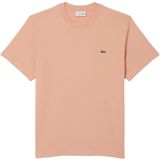 Lacoste - Iconisch T-shirt - Bleekroze - Pima Katoen - Geborduurd Krokodillenlogo