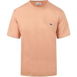 Lacoste - Iconisch T-shirt - Bleekroze - Pima Katoen - Geborduurd Krokodillenlogo