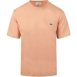 Lacoste - Iconisch T-shirt - Bleekroze - Pima Katoen - Geborduurd Krokodillenlogo