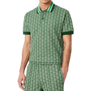 Lacoste - Jacquard Poloshirt - Heren - Korte Mouwen