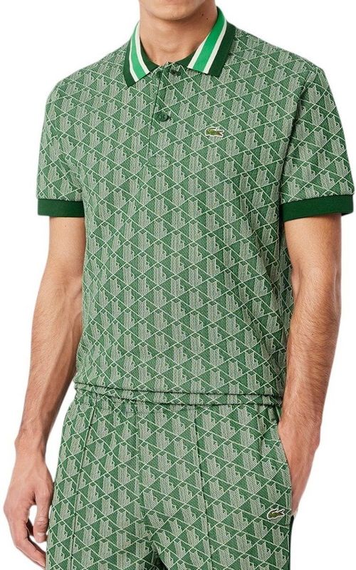 Lacoste - Jacquard Poloshirt - Heren - Korte Mouwen