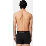 Lacoste - 3-pack Microfiber Boxershorts - Zwart - 91% Polyester, 9% Elastaan