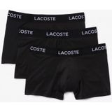 Lacoste - 3-pack Microfiber Boxershorts - Zwart - 91% Polyester, 9% Elastaan