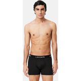 Lacoste - 3-pack Microfiber Boxershorts - Zwart - 91% Polyester, 9% Elastaan