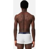 Lacoste - Stretchcotton Trunk - Boxershorts - Wit - Donkerblauw - 5-pack