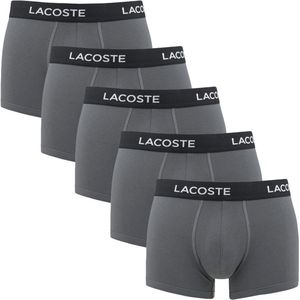 Lacoste - 5-Pack Boxershorts - Grijs - Heren