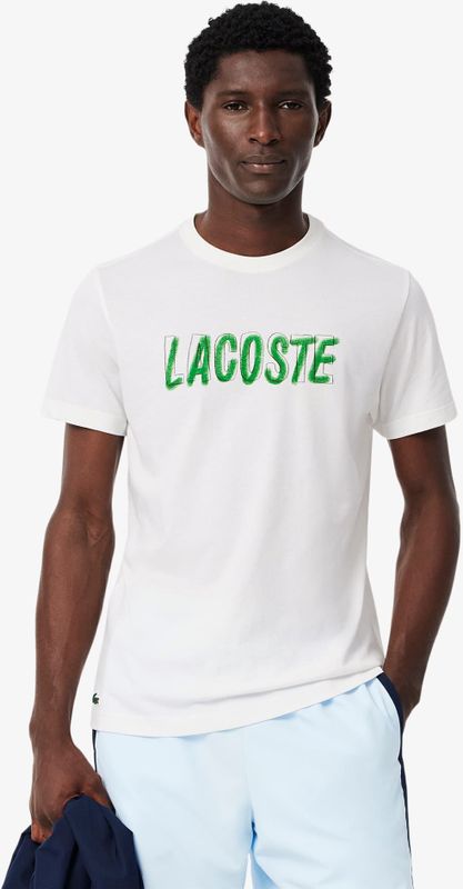 Lacoste - 1HT1 T-Shirt - Heren - Wit - Katoen