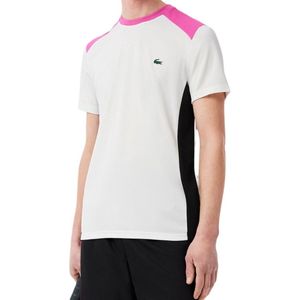 Lacoste Small Croc T-shirts Heren - Wit - Maat M