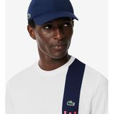 Lacoste Small Croc Logo Stripe Herren T-Shirts - Weiß - Größe: M - Foot Locker