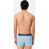 LACOSTE - Boxershorts - Blauw - Grijs - Lichtblauw - Katoen - Set van 3