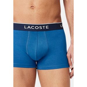 LACOSTE - Set van 3 Boxershorts - Blauw Grijs Lichtblauw - Katoen