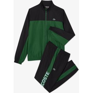 Lacoste Trainingspak Zwart/Groen - Sportieve Stijl voor Heren
