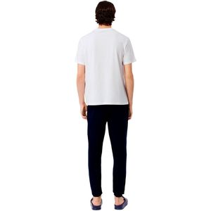 LACOSTE - Pyjama - Wit - Katoen - Krokodillenprint