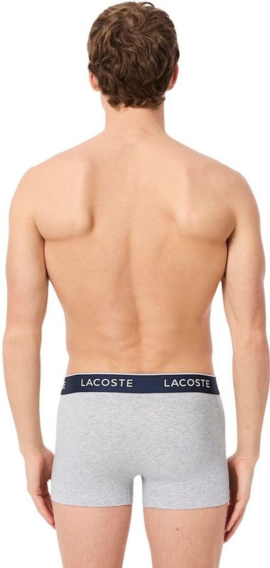 LACOSTE - Boxershorts - Mêleegrijs - Katoen - Set van 3