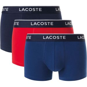LACOSTE - Boxershorts - Blauw - Katoen - Set van 3