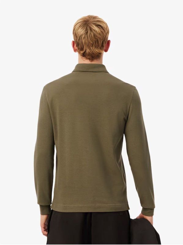 Polo Lacoste Men PH2481 Longsleeve Regular Fit Olive-10