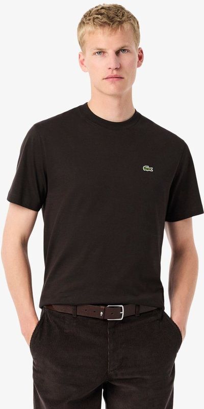 Lacoste - T-shirt - Effen - Regular Fit - Katoen - Korte Mouwen