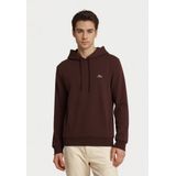 LACOSTE - Hoodie - Donkerkastanje - Katoen