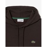 LACOSTE - Hoodie - Donkerkastanje - Katoen