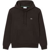 LACOSTE - Hoodie - Donkerkastanje - Katoen