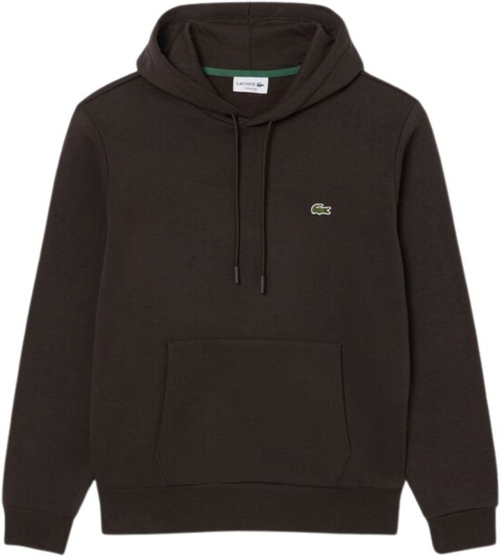 LACOSTE - Hoodie - Donkerkastanje - Katoen