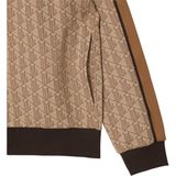 Lacoste Men's Tracksuit with pants Brown Stripe White