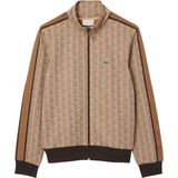 Lacoste Men's Tracksuit with pants Brown Stripe White