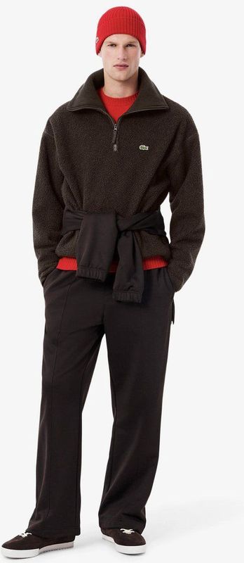 Lacoste, Heren, Jassen, Bruin, Maat: XS Fleece,