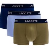 LACOSTE - Boxershorts - Blauw - Violet - Groen - Stretch Katoen - Set van 3