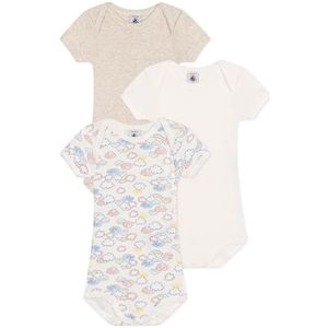 Petit Bateau 3 body's US MC Varian6M, Variant 1:, 6 Maanden