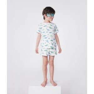 Petit Bateau Pyjama's en maskers voor kinderen en jongeren, Wit/Veelkleurig., 6 Jaar